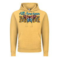 Vintage Mustard all american mom american flag butterfly Vintage Hoodie - LillyAllenDesigns
