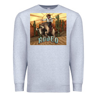 Heather Grey Rodeo Cowboy bullfighter western 20oz skinny Premium Sweatshirt - HowdyJamesFarm