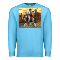 Ocean Blue Rodeo Cowboy bullfighter western 20oz skinny Premium Sweatshirt - HowdyJamesFarm
