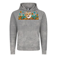 Western Corgi Dog Vintage Hoodie | Teevron