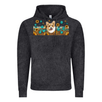 Vintage Black western corgi dog Vintage Hoodie - Jasminsmagicworld
