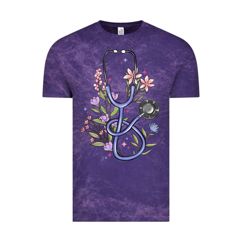 Floral Stethoscope Vintage Tee by MaliasSmallBusiness | Teevron