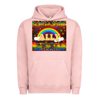 Pigment Salmon Ally Urban Hoodie - FaDigitalArtStudio