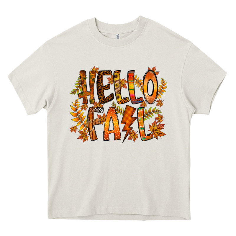 Hello Fall Heavy Core Tee by RacoonDesign | Teevron