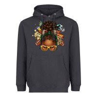 Smoke american football afro messy bun Heavyweight Hoodie - texasbilliewilder