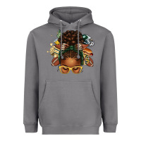 Storm american football afro messy bun Heavyweight Hoodie - texasbilliewilder