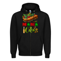 Black mama cita sombrero Zipper Hoodie - BarkalooDesign