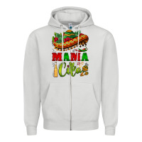 Dove Grey mama cita sombrero Zipper Hoodie - BarkalooDesign