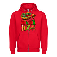 Red mama cita sombrero Zipper Hoodie - BarkalooDesign