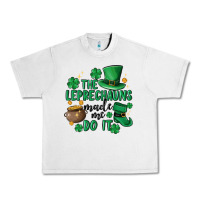 Lunar Rock the leprechauns made me do it Urban Heavy Tee - MaliasSmallBusiness