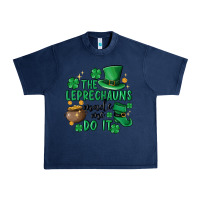 Navy the leprechauns made me do it Urban Heavy Tee - MaliasSmallBusiness