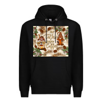 Black no talkie before coffee with gnomies Premium Hoodie - TumblerDesignByShophia