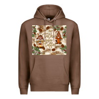 Chestnut no talkie before coffee with gnomies Premium Hoodie - TumblerDesignByShophia