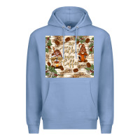 Colony Blue no talkie before coffee with gnomies Premium Hoodie - TumblerDesignByShophia