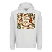 Dove Grey no talkie before coffee with gnomies Premium Hoodie - TumblerDesignByShophia