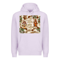 Lilac no talkie before coffee with gnomies Premium Hoodie - TumblerDesignByShophia