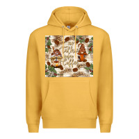 Mustard no talkie before coffee with gnomies Premium Hoodie - TumblerDesignByShophia