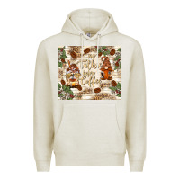 Oatmeal Heather no talkie before coffee with gnomies Premium Hoodie - TumblerDesignByShophia