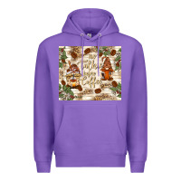 Purple no talkie before coffee with gnomies Premium Hoodie - TumblerDesignByShophia