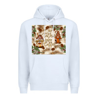 White no talkie before coffee with gnomies Premium Hoodie - TumblerDesignByShophia