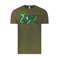 Vintage Olive two rex Vintage Tee - MaliasSmallBusiness