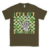 Army Green let's get shamrocked Classic Tee - MaliasSmallBusiness
