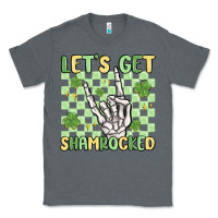 Charcoal Heather let's get shamrocked Classic Tee - MaliasSmallBusiness