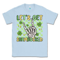 Dusty Blue let's get shamrocked Classic Tee - MaliasSmallBusiness