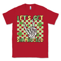 Red let's get shamrocked Classic Tee - MaliasSmallBusiness