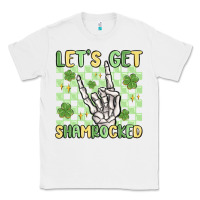 White let's get shamrocked Classic Tee - MaliasSmallBusiness