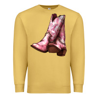 Antique Gold Cowgirl boots Premium Sweatshirt - HowdyJamesFarm