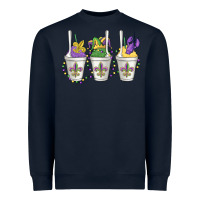 Navy mardi gras snowballs Heavyweight Sweatshirt - MaliasSmallBusiness