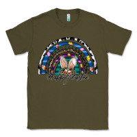 Army Green happy easter rainbow Classic Tee - CowhideDigitalArt