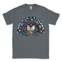 Charcoal Heather happy easter rainbow Classic Tee - CowhideDigitalArt