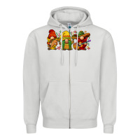 Dove Grey cinco de mayo gnomies Zipper Hoodie - BarkalooDesign