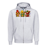 Heather Grey cinco de mayo gnomies Zipper Hoodie - BarkalooDesign