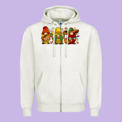 Cinco De Mayo Gnomies Zipper Hoodie Designed By Barkaloodesign