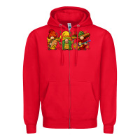 Red cinco de mayo gnomies Zipper Hoodie - BarkalooDesign