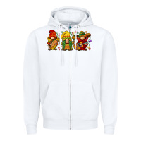 White cinco de mayo gnomies Zipper Hoodie - BarkalooDesign