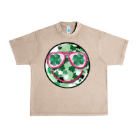 French Oak st patrick's smiley Urban Heavy Tee - MaliasSmallBusiness