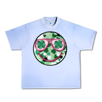 Grape Ice st patrick's smiley Urban Heavy Tee - MaliasSmallBusiness