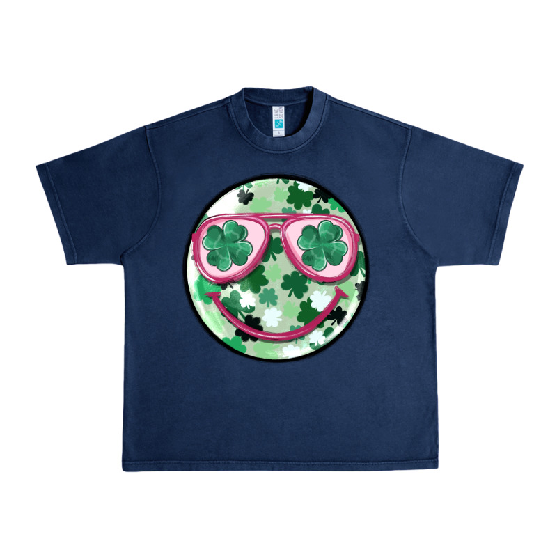 St Patrick's Smiley Urban Heavy Tee by MaliasSmallBusiness | Teevron
