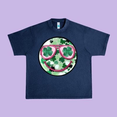 St Patrick's Smiley Urban Heavy Tee Designed By Maliassmallbusiness