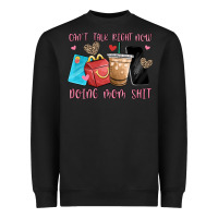 Black can't talk right now doing mom shit Heavyweight Sweatshirt - MaliasSmallBusiness
