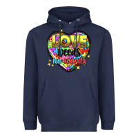 Navy Love needs no words Heavyweight Hoodie - NancyCooperArtShop