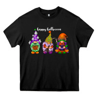 Black happy halloween gnomes white Heavy Core Tee - RacoonDesign