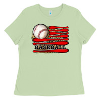 Matcha leopard baseball flag Ladies Tee - JahusDesignShop