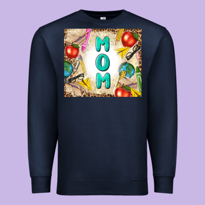 Teacher Mom Mother's Day Premium Sweatshirt Designed By Tumblerdesignbyshophia