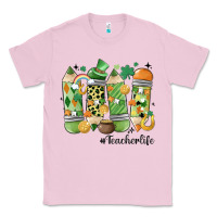 Bubblegum Pink retro patricks day teacher life Classic Tee - MaliasSmallBusiness