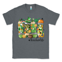Charcoal Heather retro patricks day teacher life Classic Tee - MaliasSmallBusiness